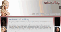 Desktop Screenshot of ideallady.com