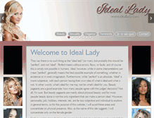 Tablet Screenshot of ideallady.com